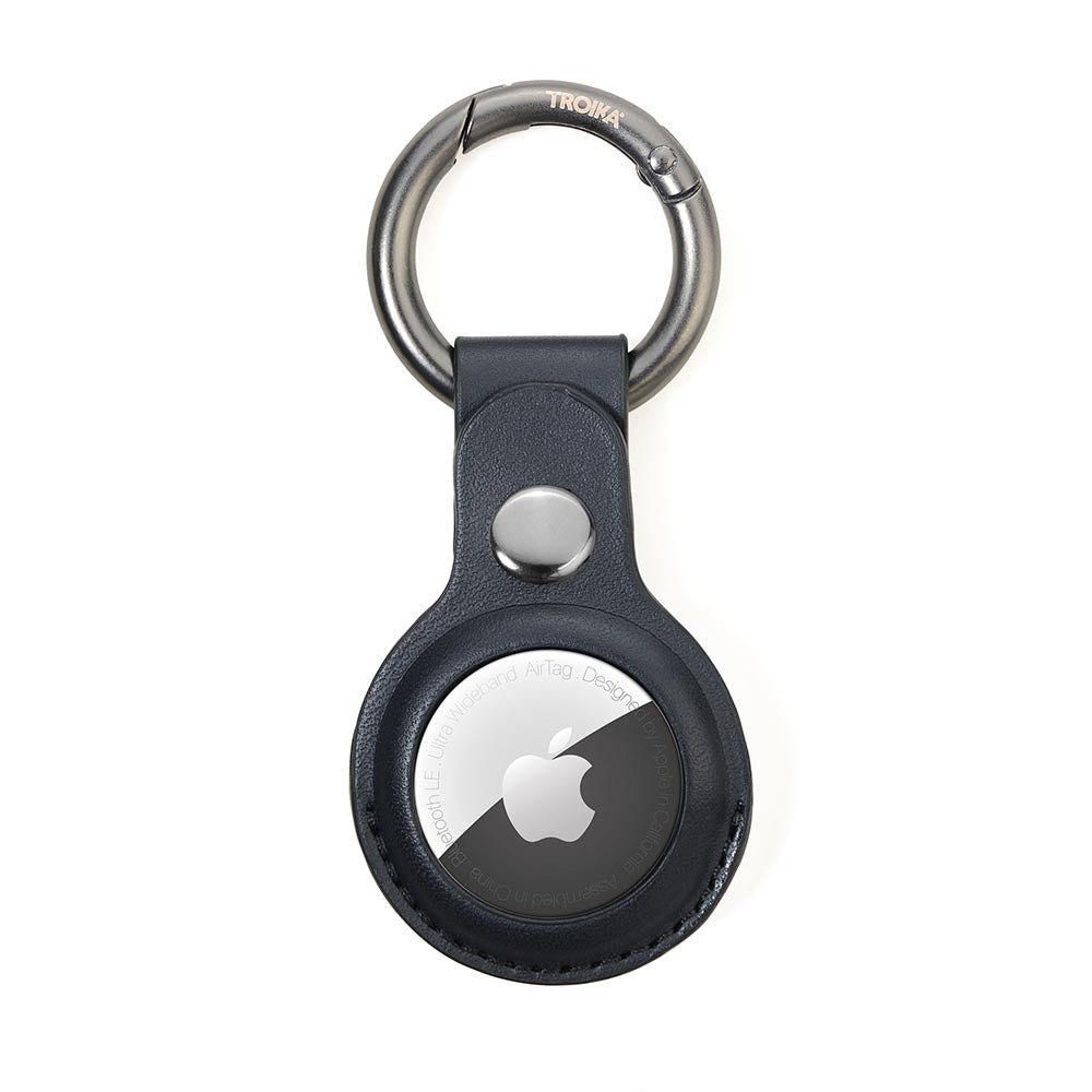 TROIKA Apple AirTag Cover and Keyring - Black