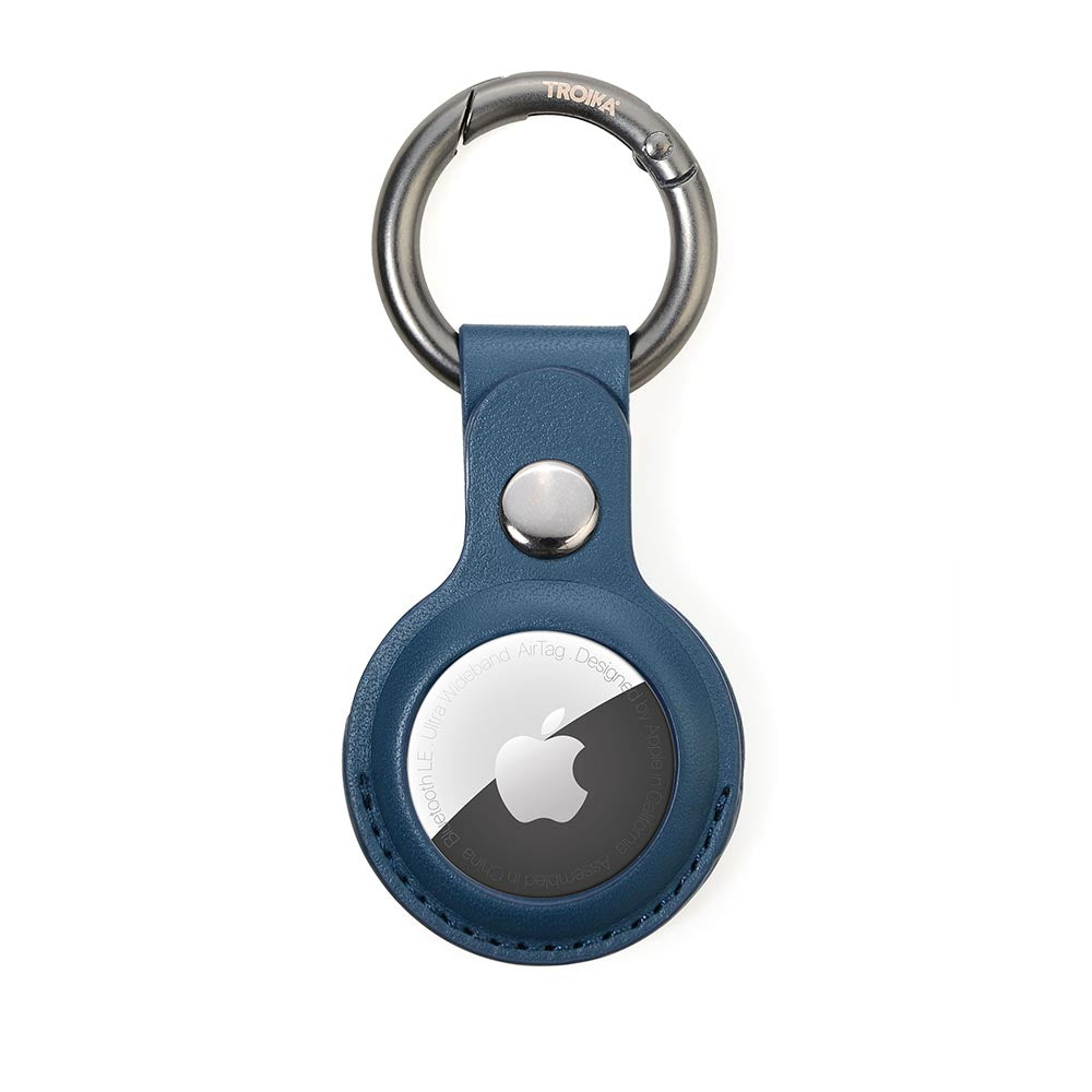 TROIKA Apple AirTag Cover and Keyring - Blue