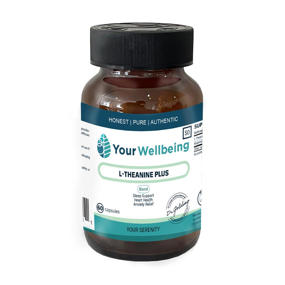 Your Wellbeing L-Theanine Plus - Sleep Support, Heart Health, Anxiety Relief