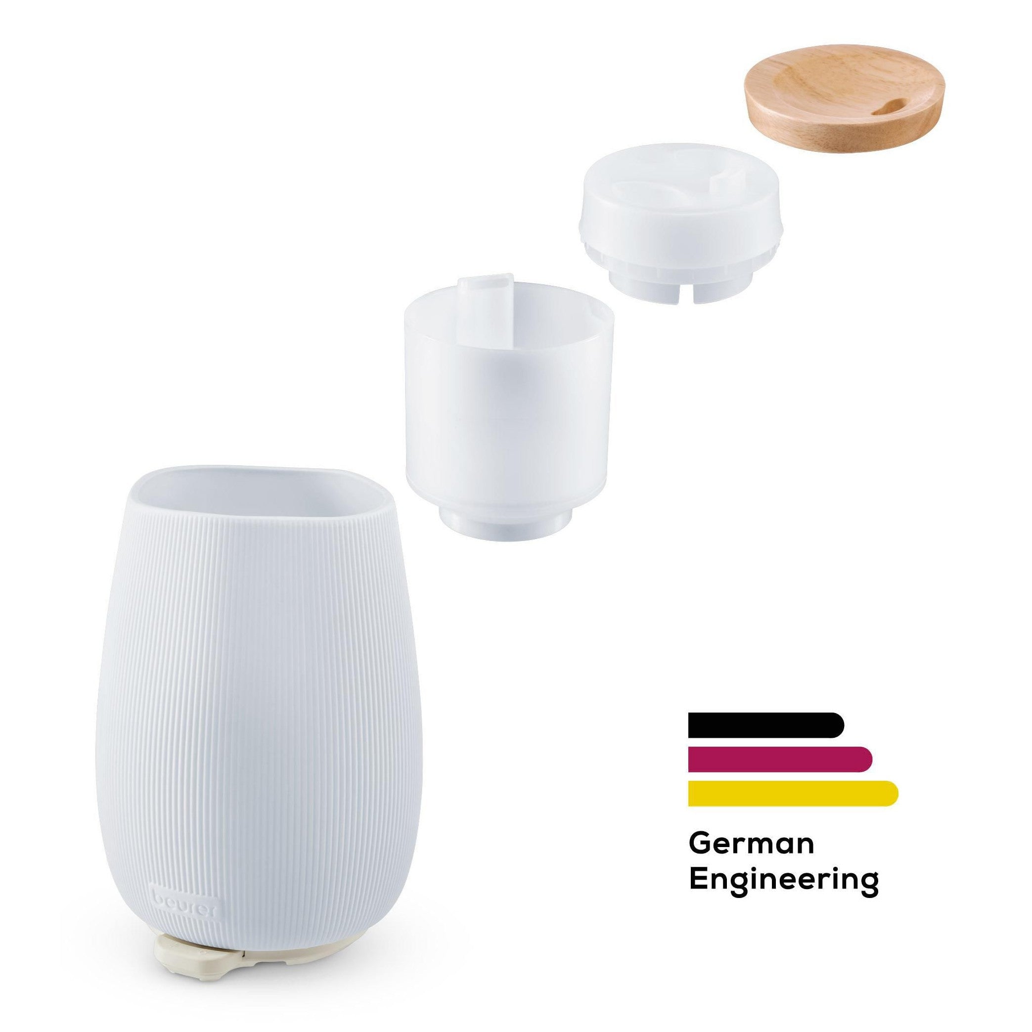 Beurer LA 45 Aroma Diffuser | Ultrasonic Mist, 9-Colour LED Lights | Aromatherapy, Essential Oils & Home Scenting | Rooms to 20m²