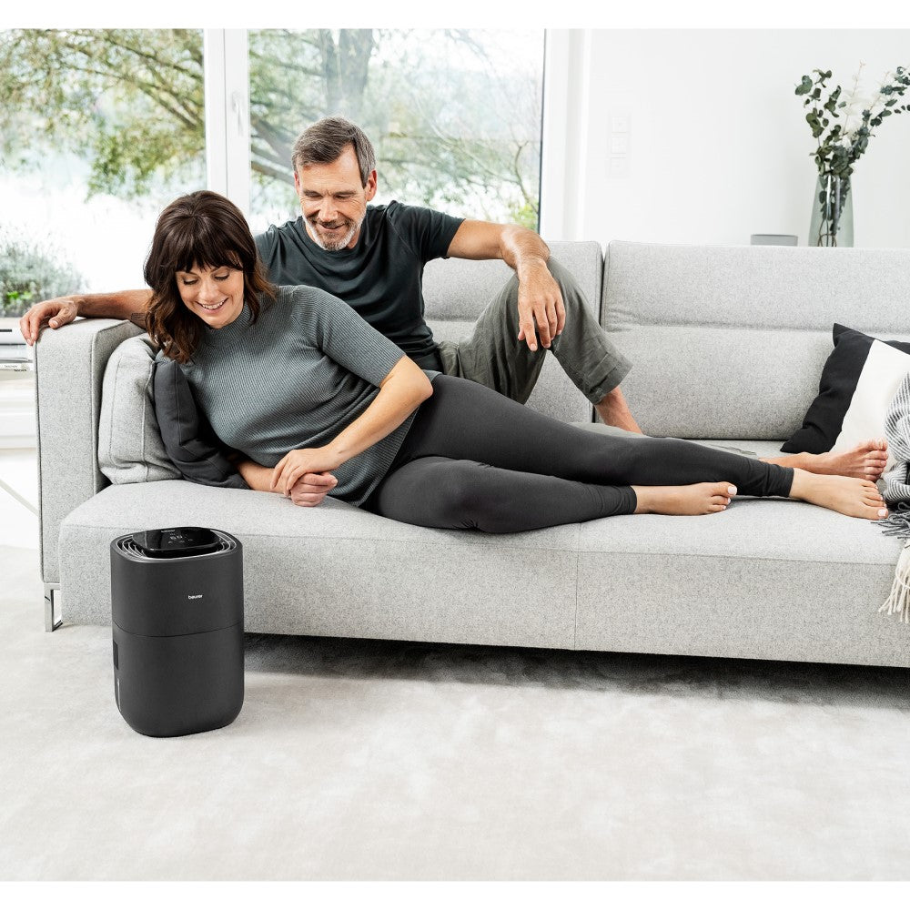 Beurer Air Humidifier: Hygienic Cold Evaporation Technology to 30m2: LB 200