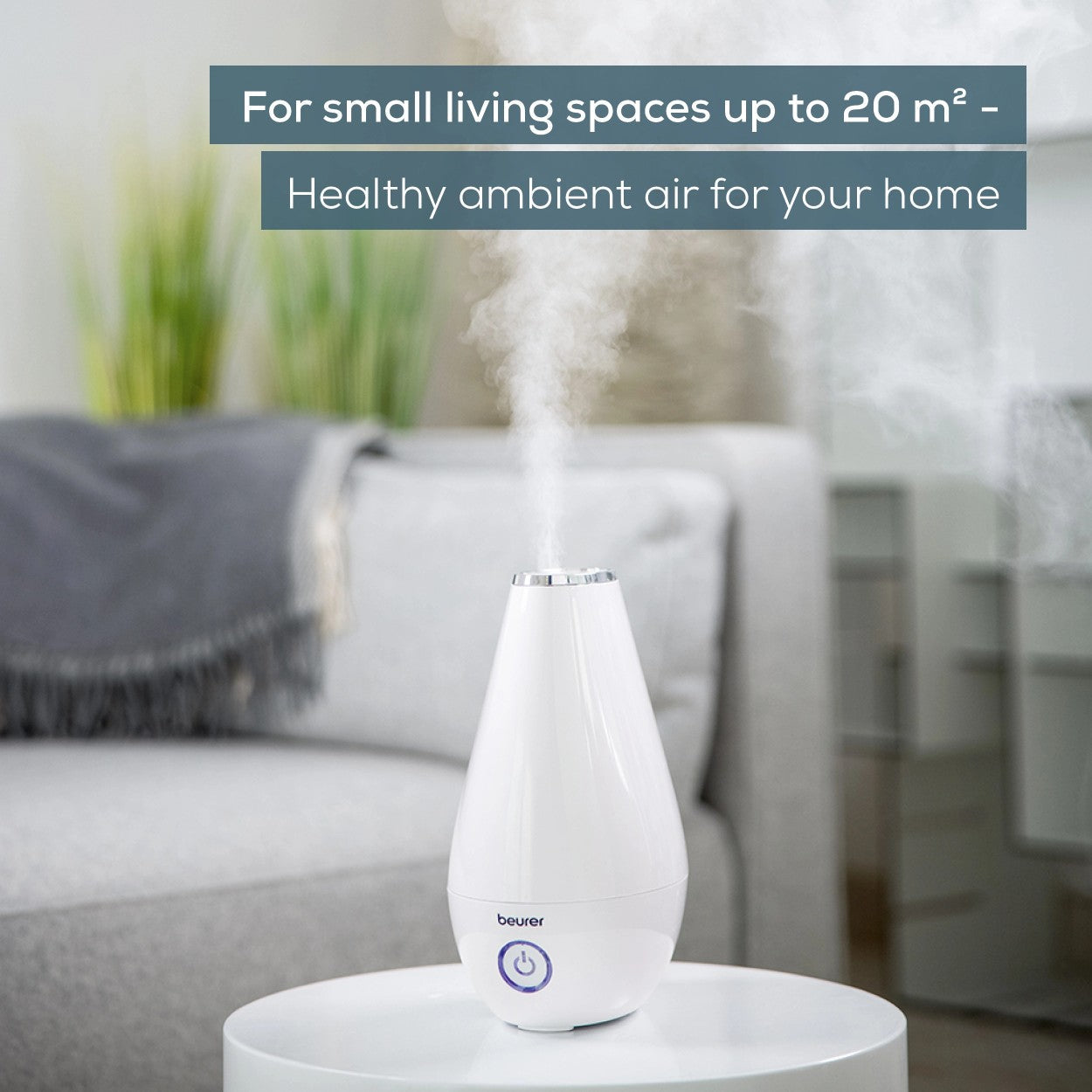 Beurer Germany LB 37 | 2-in-1 Air Humidifier & Aroma Diffuser for All Rooms Up To 20m² | White