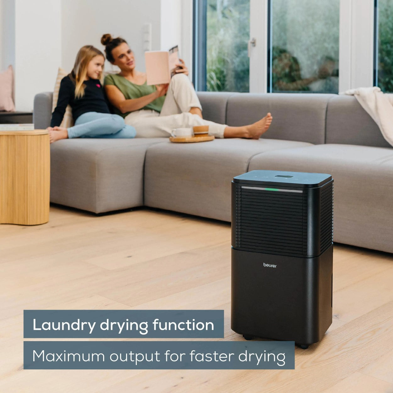 Beurer LE 150 Air Dehumidifier | Draw Excess Water. Prevent Mould. Wet Smells. Condensation + Laundry Drying Mode