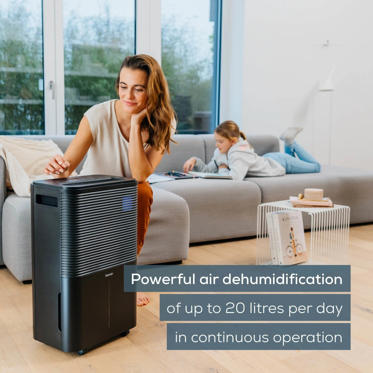 Beurer LE 250 Air Dehumidifier Removes Excess Moisture to Prevent Mould, Condensation & Musty Odours. For Rooms up to 60m²