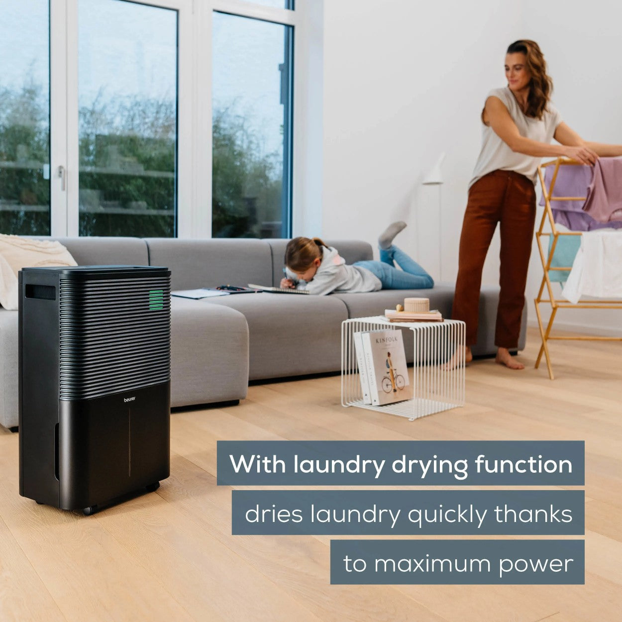 Beurer LE 250 Air Dehumidifier Removes Excess Moisture to Prevent Mould, Condensation & Musty Odours. For Rooms up to 60m²