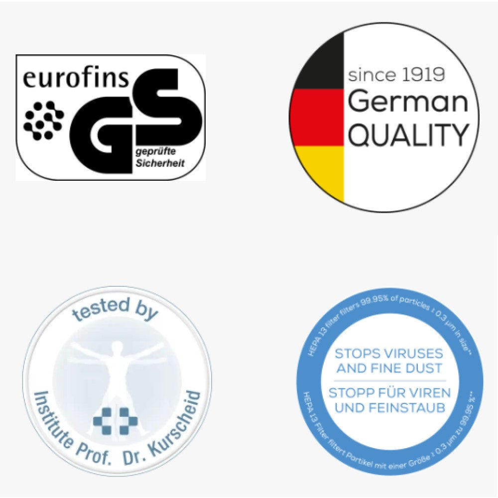 Beurer Germany LR 210 Air Purifier: 99.95% Cleaner Air for Allergy Sufferers. For Rooms up to 26m2