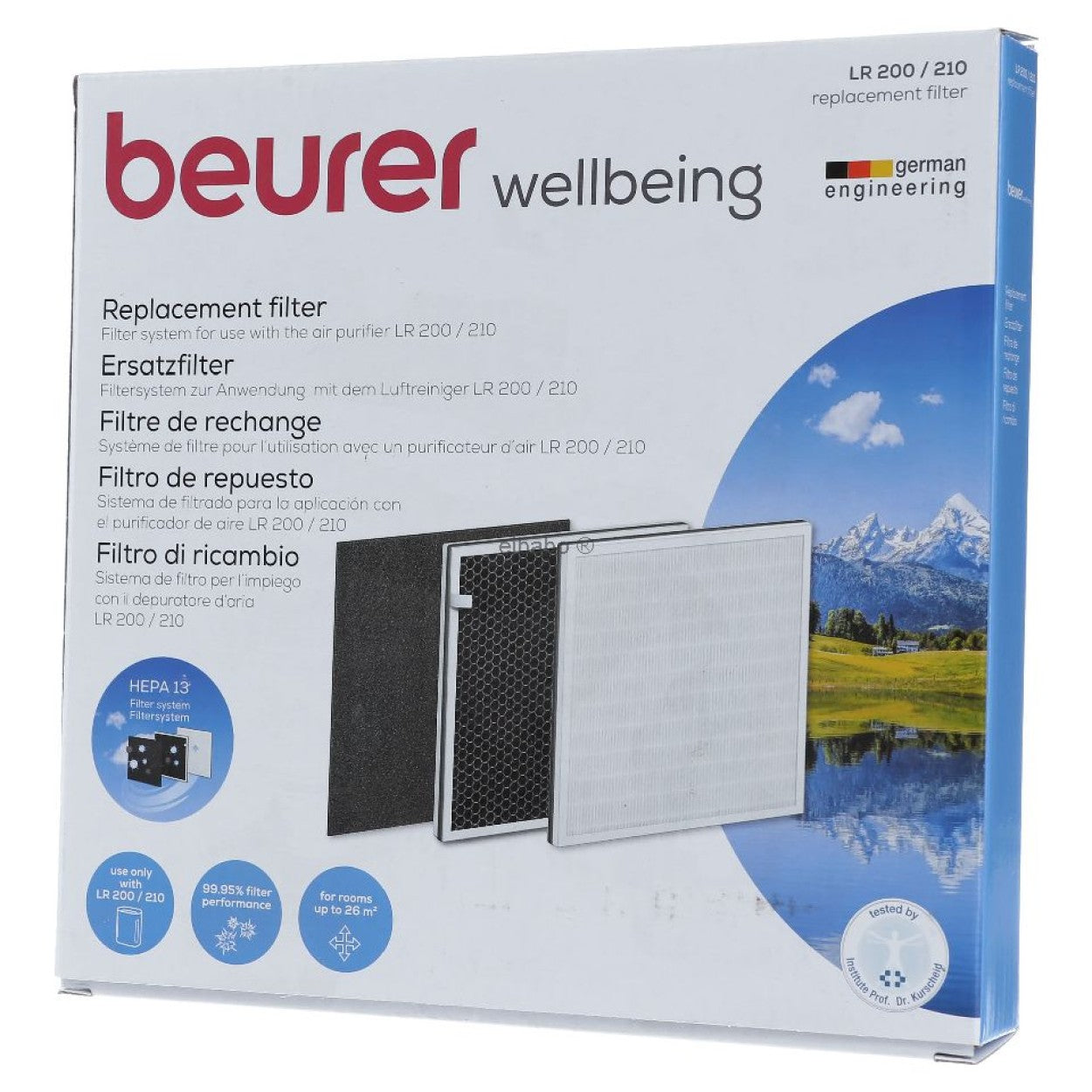 Beurer Germany LR 210 Replacement Filter Set: 3-Layered HEPA 13 Filter for use with LR 210 Air Purifier