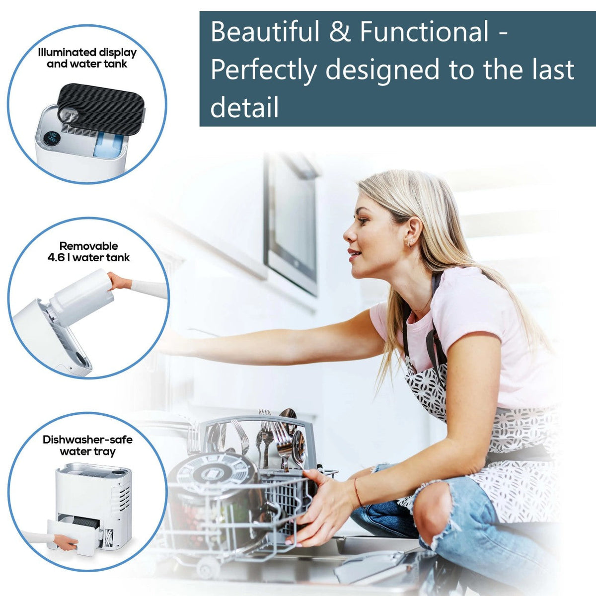 Beurer LR 330 2-in-1 Air Purifier & Humidifier | Filter Allergens, Dust, Pollen, Pet Hair & More | For Rooms Up To 35m²