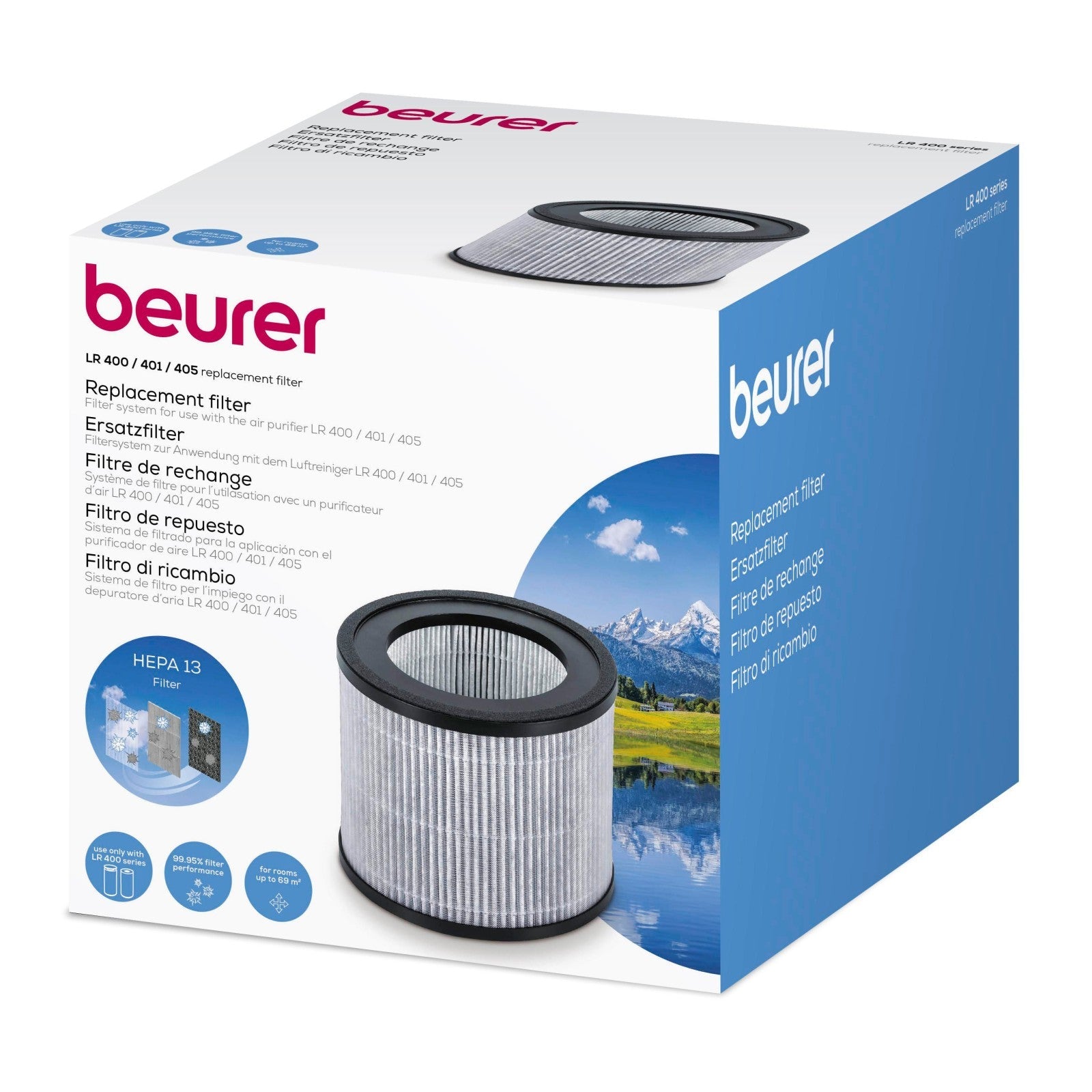 Beurer Replacement Filter for use with LR 400/LR 401/LR 405 Air Purifiers