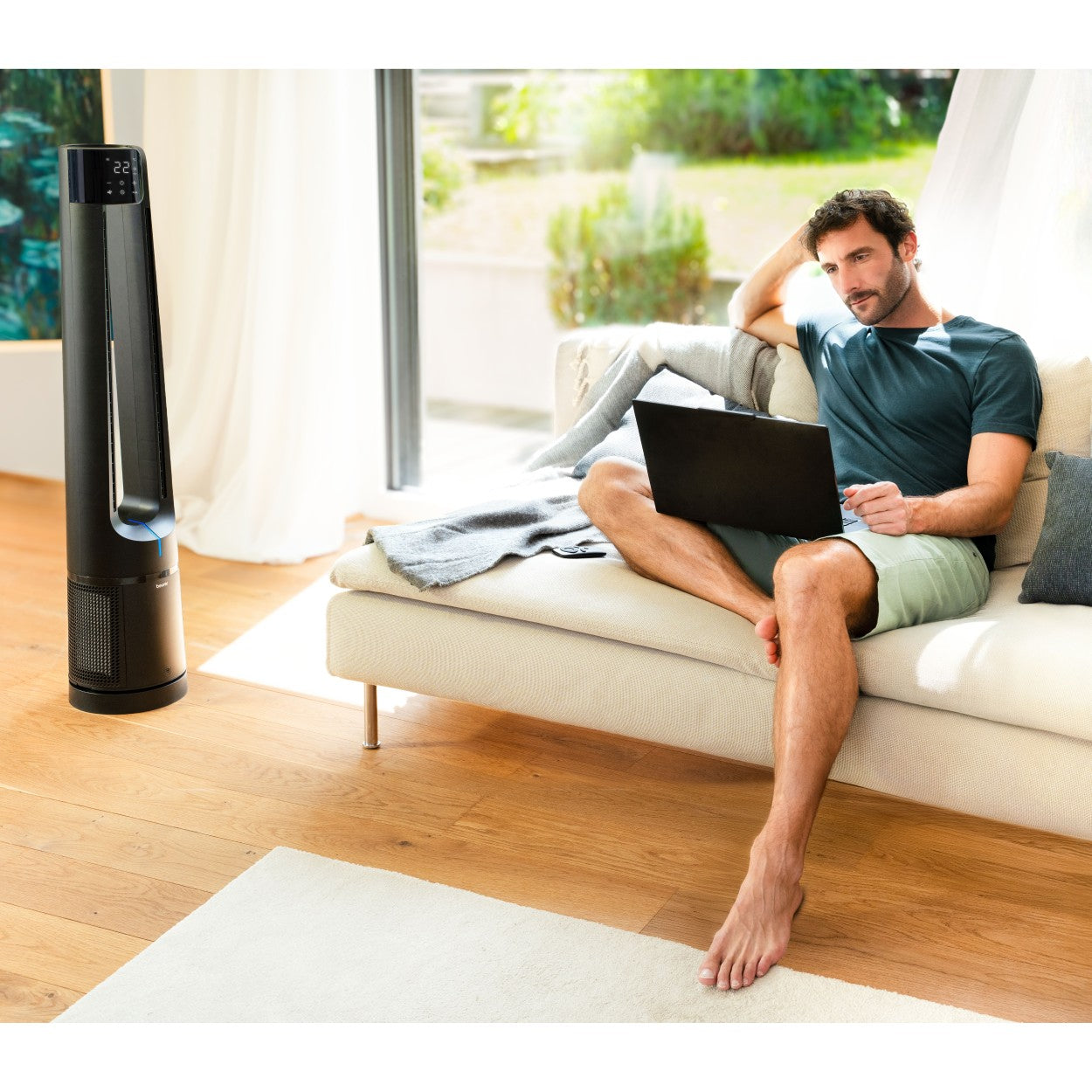 Beurer LV 500 Air Purifier & Cooling Fan | Filters Allergens & Cools | HEPA H13 Filter