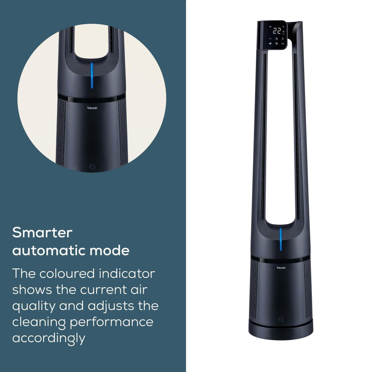 Beurer LV 500 Air Purifier & Cooling Fan | Filters Allergens & Cools | HEPA H13 Filter