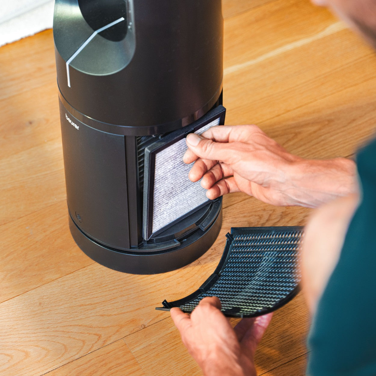 Beurer LV 500 Air Purifier & Cooling Fan | Filters Allergens & Cools | HEPA H13 Filter