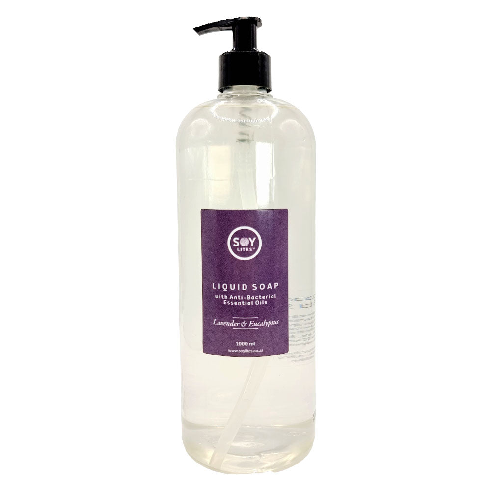 SoyLites Anti-Bacterial Liquid Hand Soap - Lavender & Eucalyptus (1 Litre)