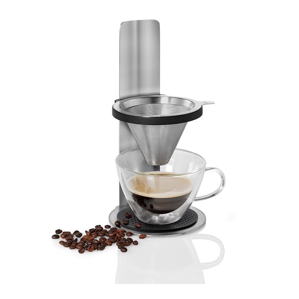 AdHoc Coffee Maker Stainless-Steel Filter/Filter-Paper Free Use - MR BREW