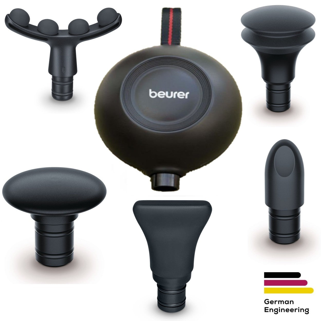 Beurer MG 101 Massage Gun: Portable, Compact, Powerful Trigger-Point Deep Tissue Muscle Massage