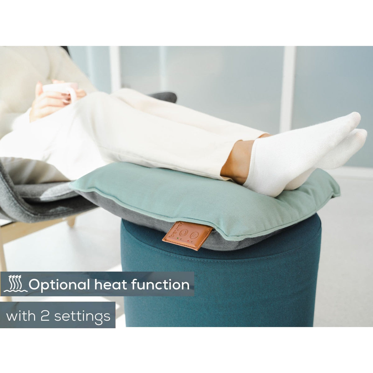 Beurer Germany Massage Cushion | Shiatsu Massage | Rechargeable | Optional Heat | MG 139 Mint