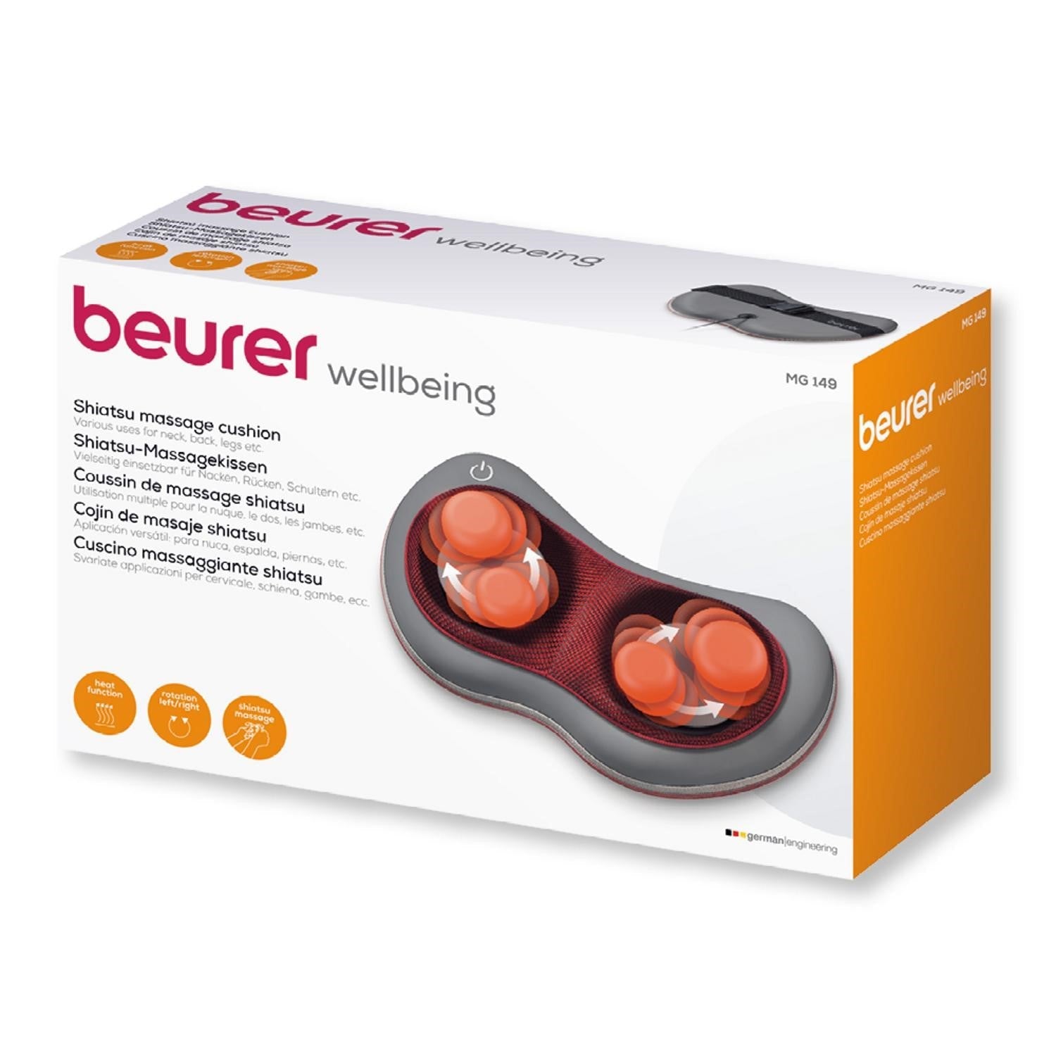 Demo - Beurer MG 149 Shiatsu Massage Cushion for Back, Neck & Legs: Relax & Relieve Tension