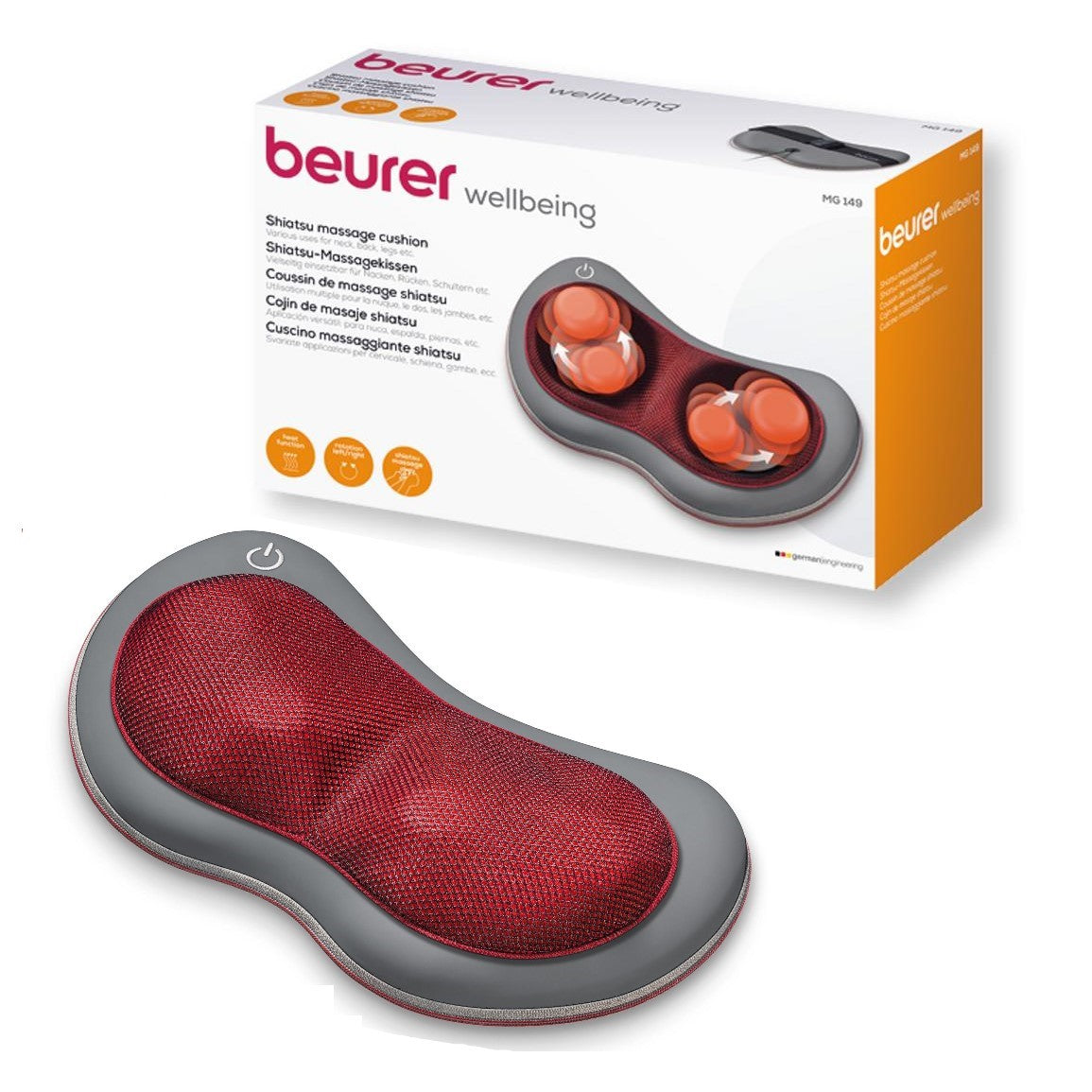 Demo - Beurer MG 149 Shiatsu Massage Cushion for Back, Neck & Legs: Relax & Relieve Tension