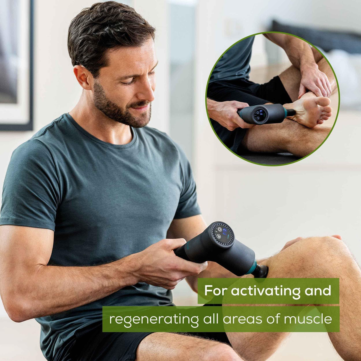 Beurer MG 185 Massage Gun - 9 Intensity levels, 3 Programs, 5 Attachments