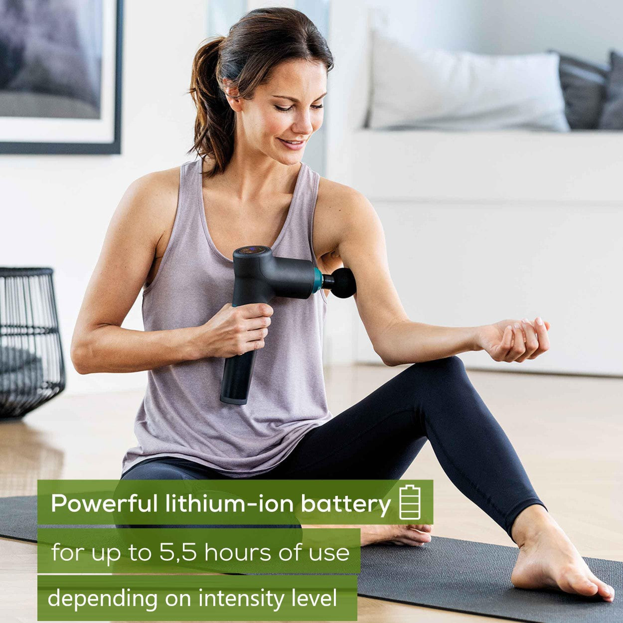 Beurer MG 185 Massage Gun - 9 Intensity levels, 3 Programs, 5 Attachments