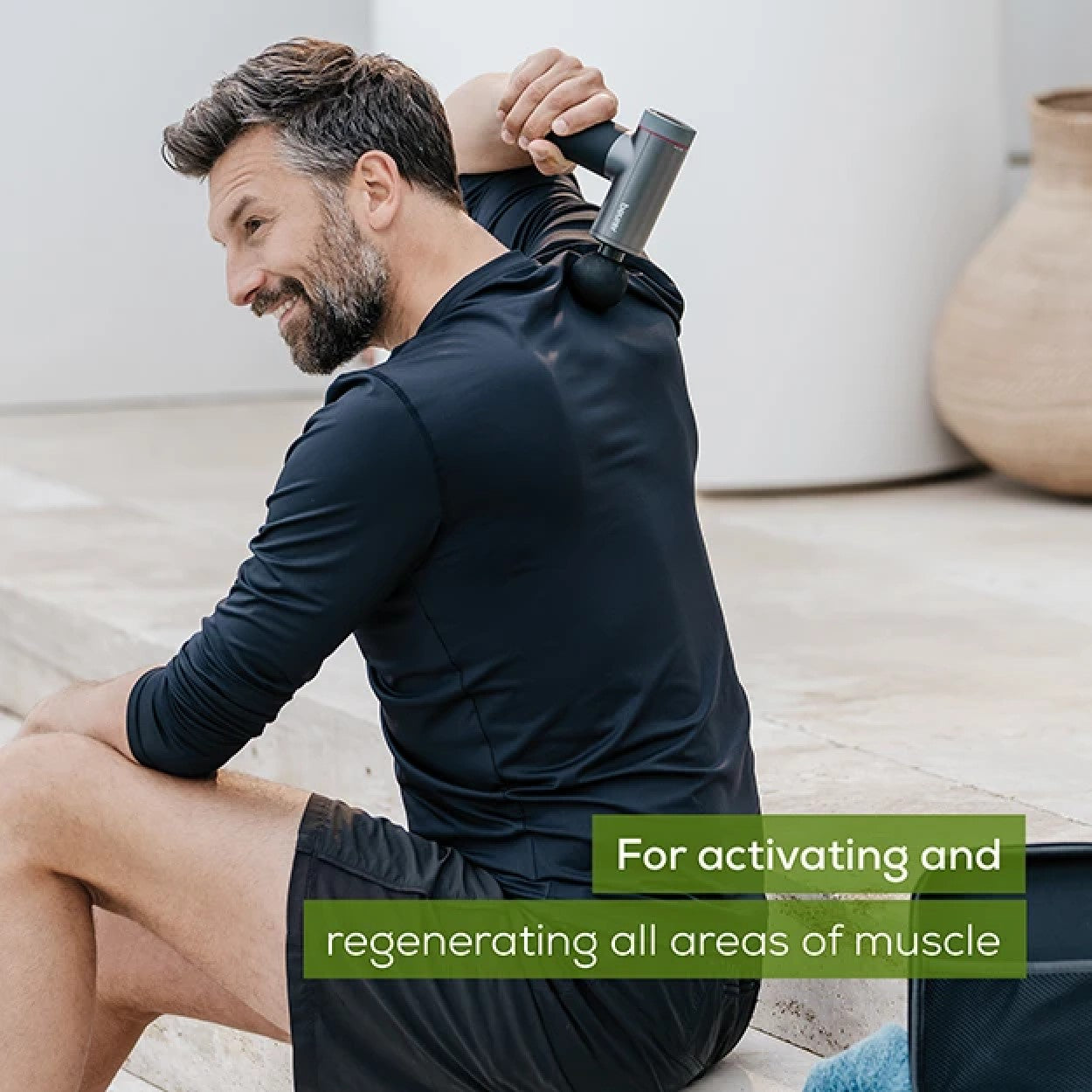 Beurer MG 195 Massage Gun: Hot & Cold Trigger Point Massage, 9 Intensities, 7 Attachments