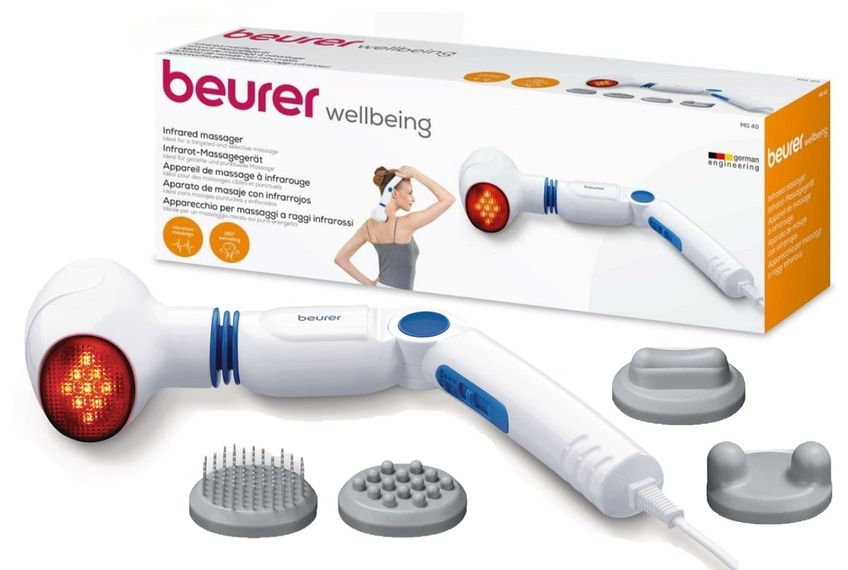 Beurer Germany MG 40 Infrared Body Massager and Heat for Muscle Pain Relief