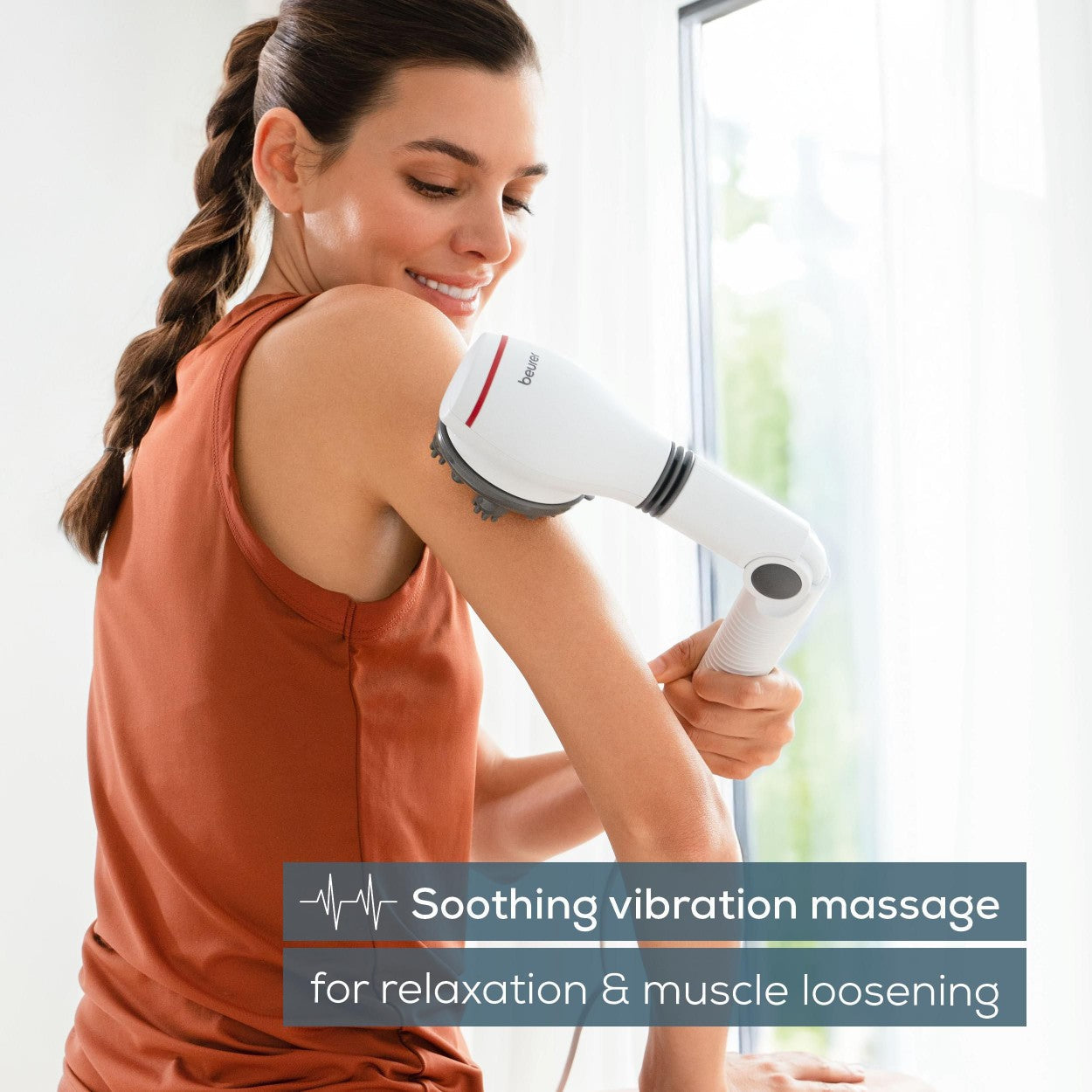 Beurer MG 44 Massager | Gentle Vibration Massage with Optional Infrared Heat