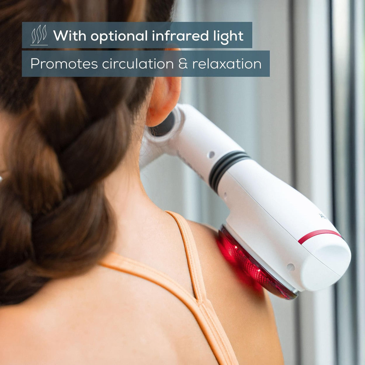 Beurer MG 44 Massager | Gentle Vibration Massage with Optional Infrared Heat