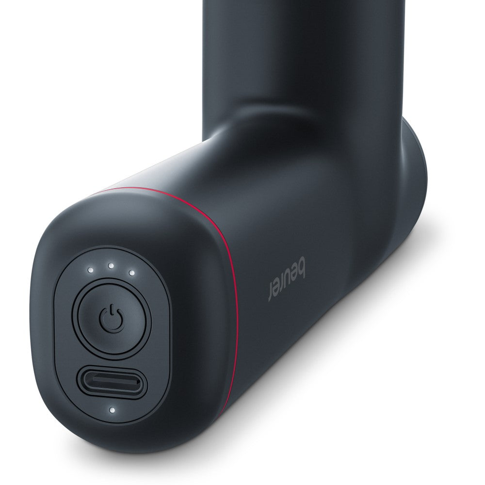 Beurer MG 79 Travel Massage Gun: Powerful Trigger-Point Massage for All Muscle Groups, Ideal for Sensitive Areas: Black & Bronze