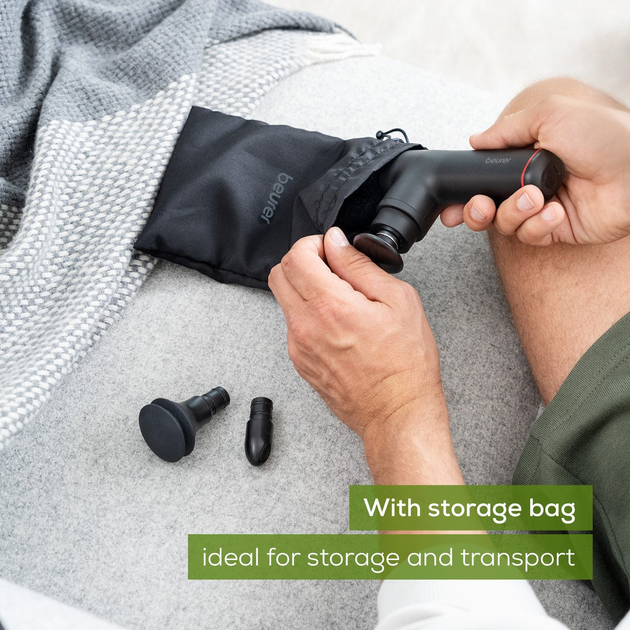 Demo - Beurer Massage Gun: Powerful Trigger-Point Massage for Sensitive Areas MG 79