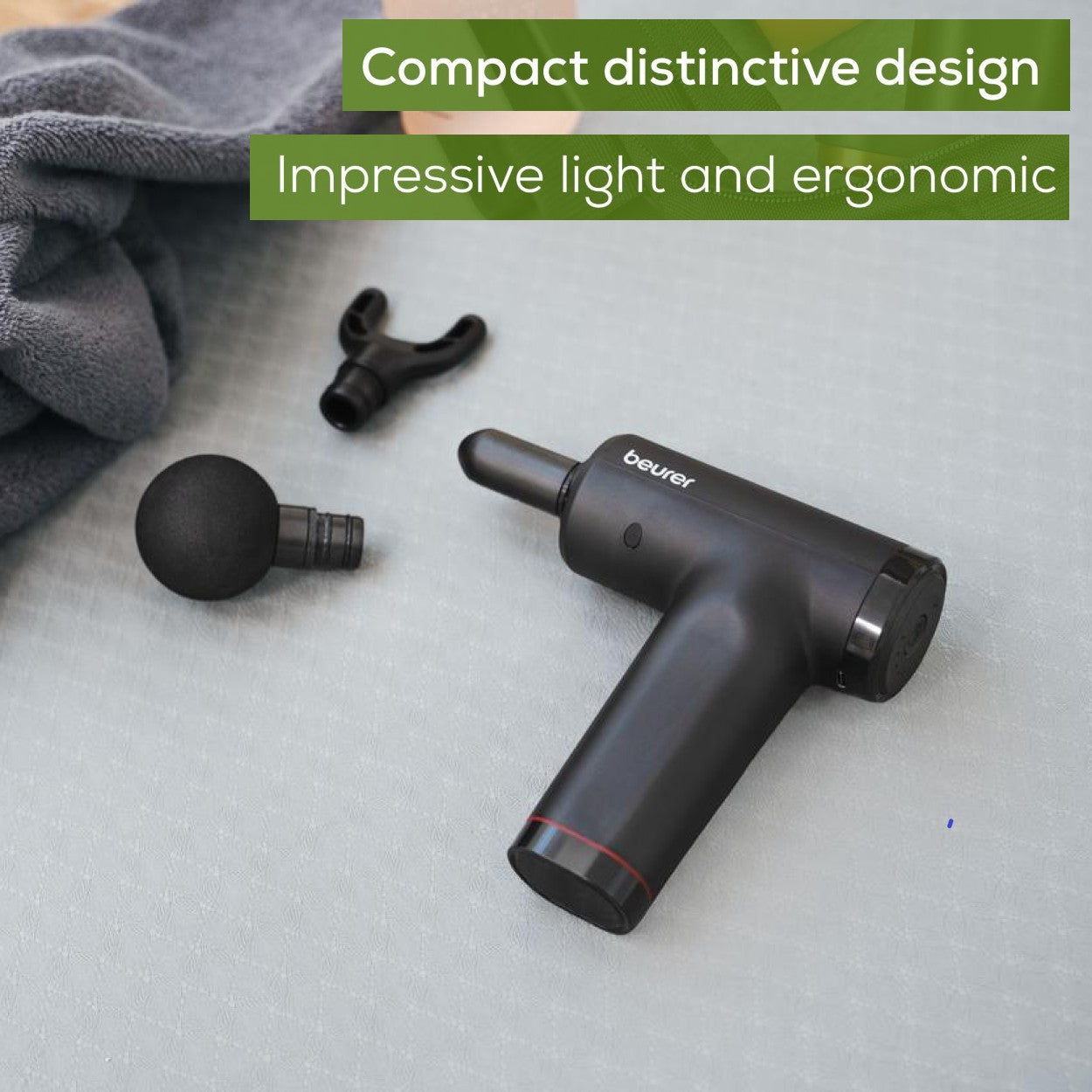 Beurer MG 89 Trigger- Point Massage Gun: Portable, Compact, Powerful, Quiet