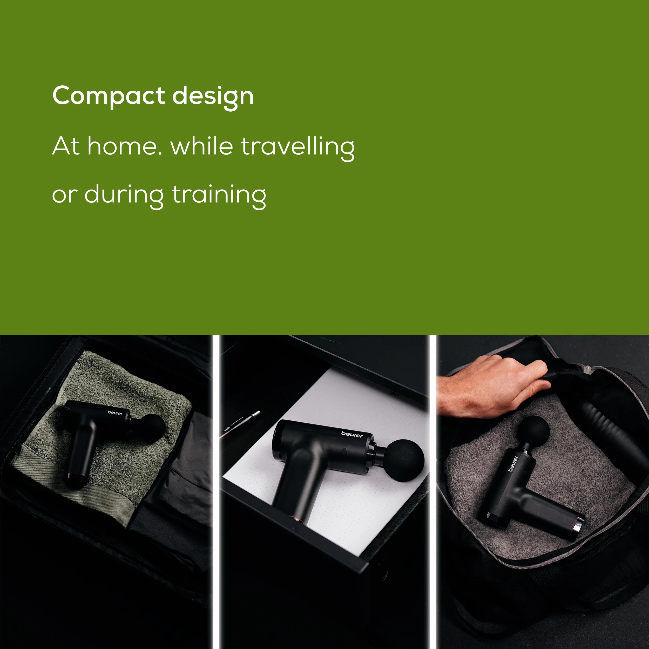 Beurer MG 89 Trigger- Point Massage Gun: Portable, Compact, Powerful, Quiet