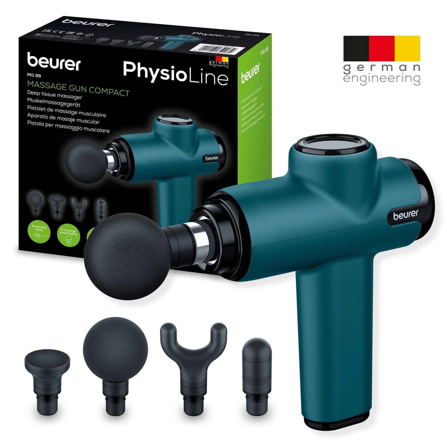 Beurer Germany MG 99 Compact Deep Tissue Massage Gun