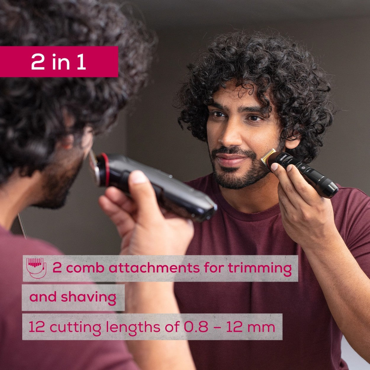 Beurer MN4X Beard Trimmer with Self-Sharpening Blade - Rechargeable