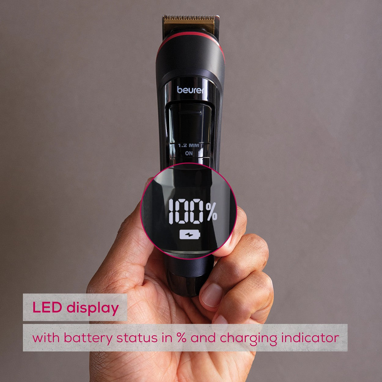 Beurer MN4X Beard Trimmer with Self-Sharpening Blade - Rechargeable