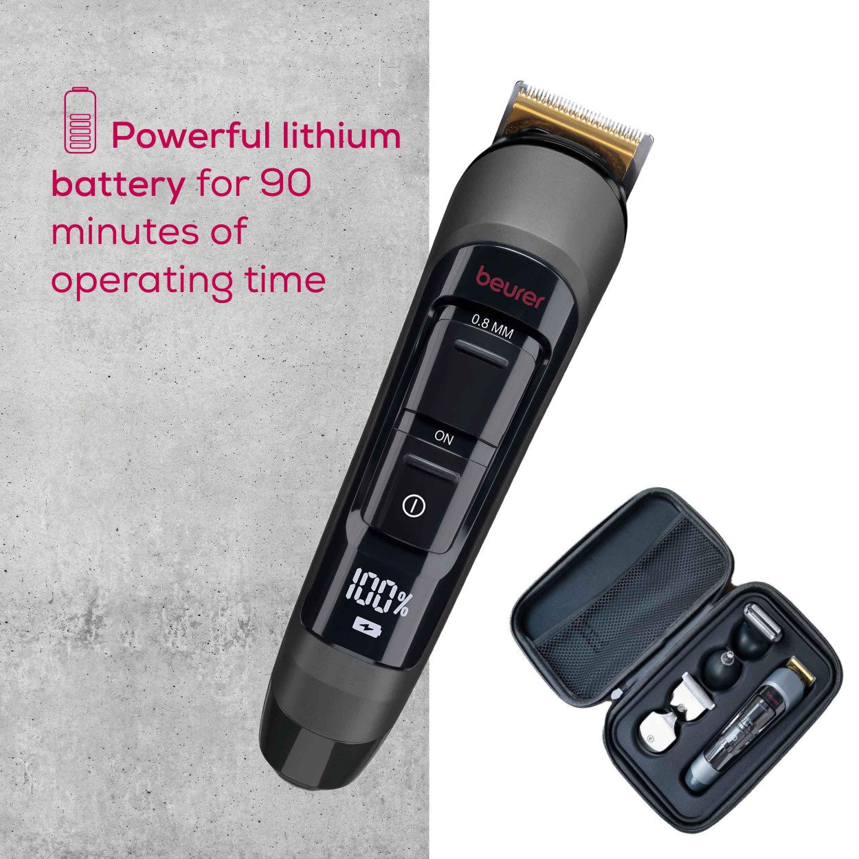 Beurer MN9X LE25 Electric Multi Groomer | Trim & Shave the Entire Body Including Ears, Nose, Beard & Hair