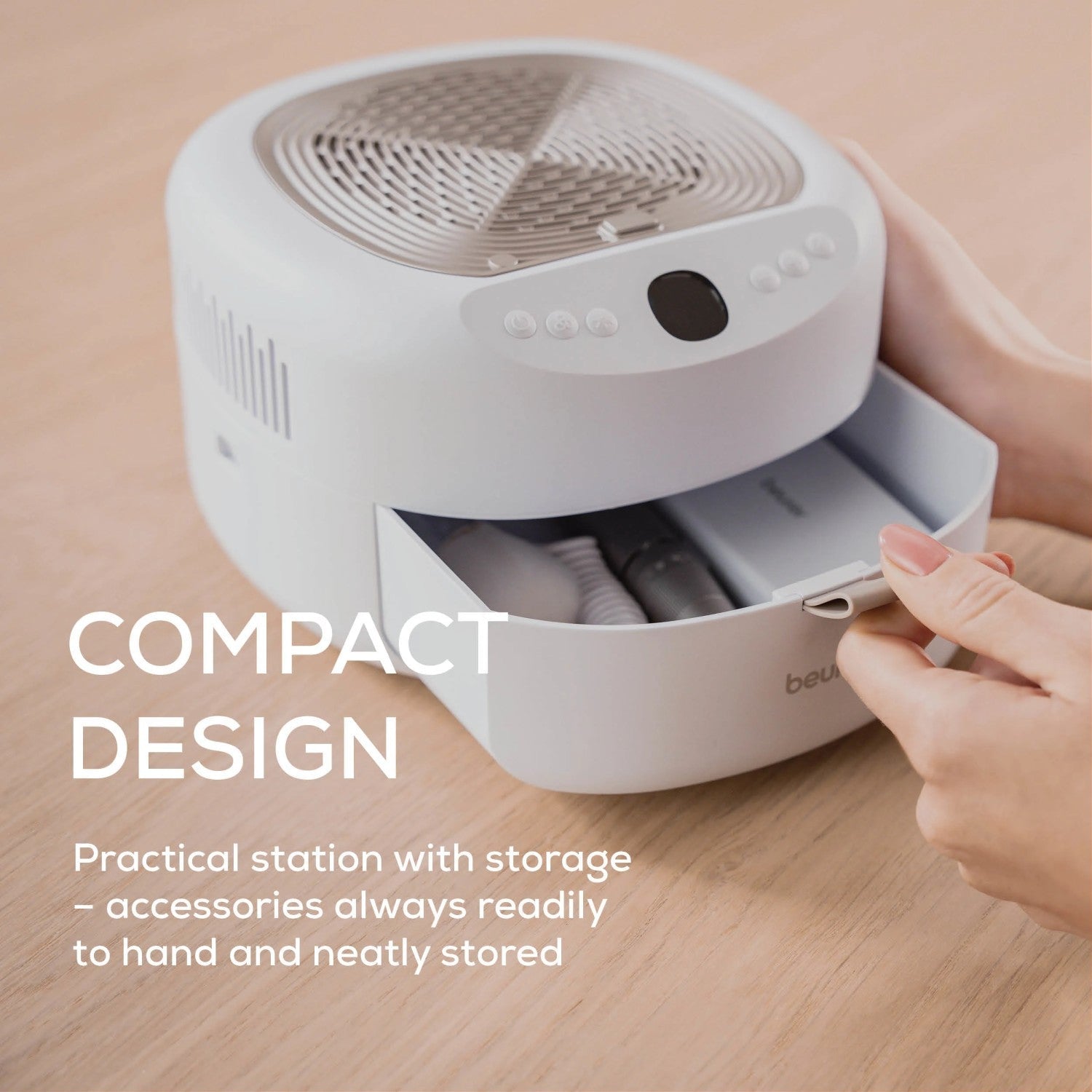 Beurer 3-in-1 Electric Manicure & Pedicure Station MP 200: Nail Tools + UV/LED Dryer + Nail Dust Extractor