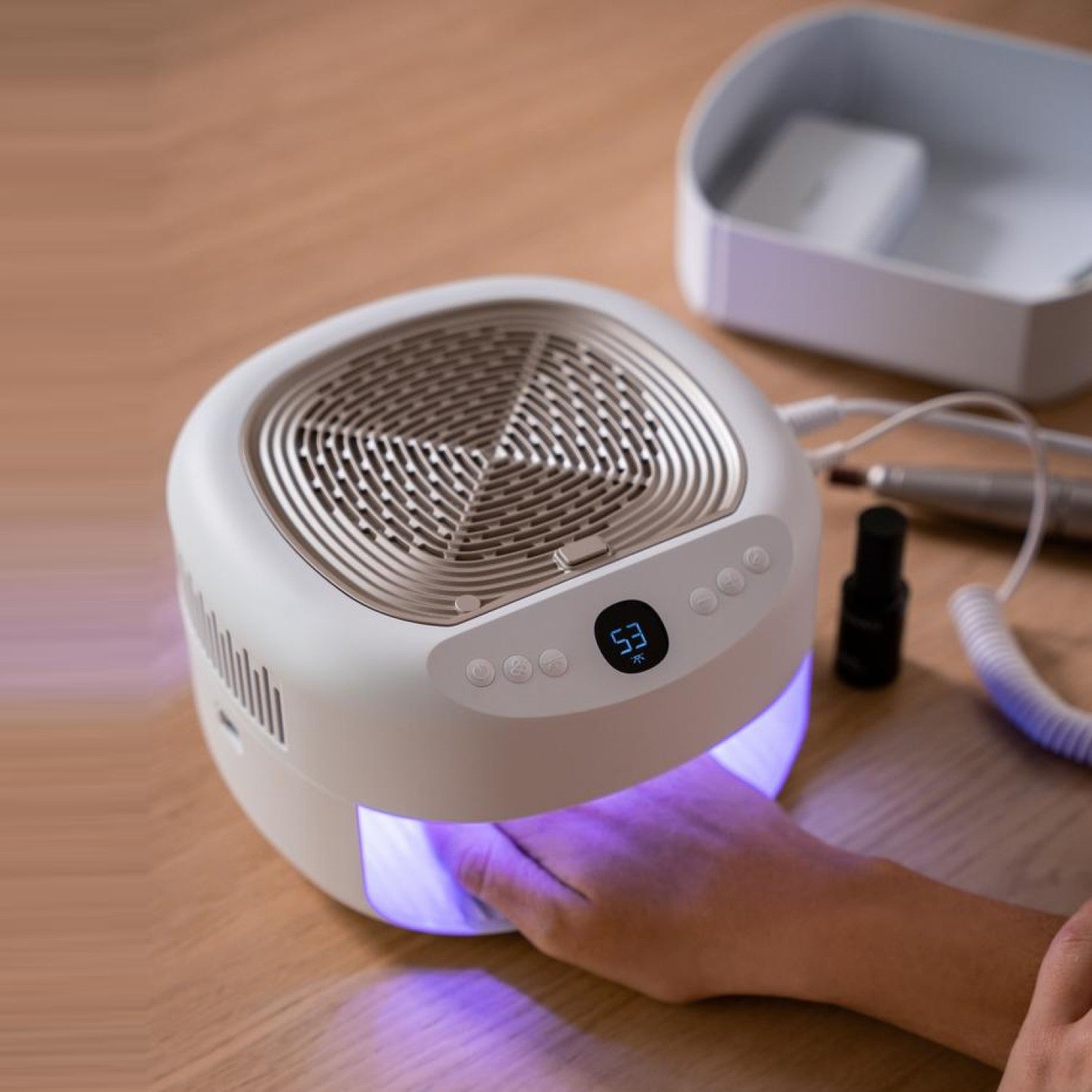 Beurer 3-in-1 Electric Manicure & Pedicure Station MP 200: Nail Tools + UV/LED Dryer + Nail Dust Extractor