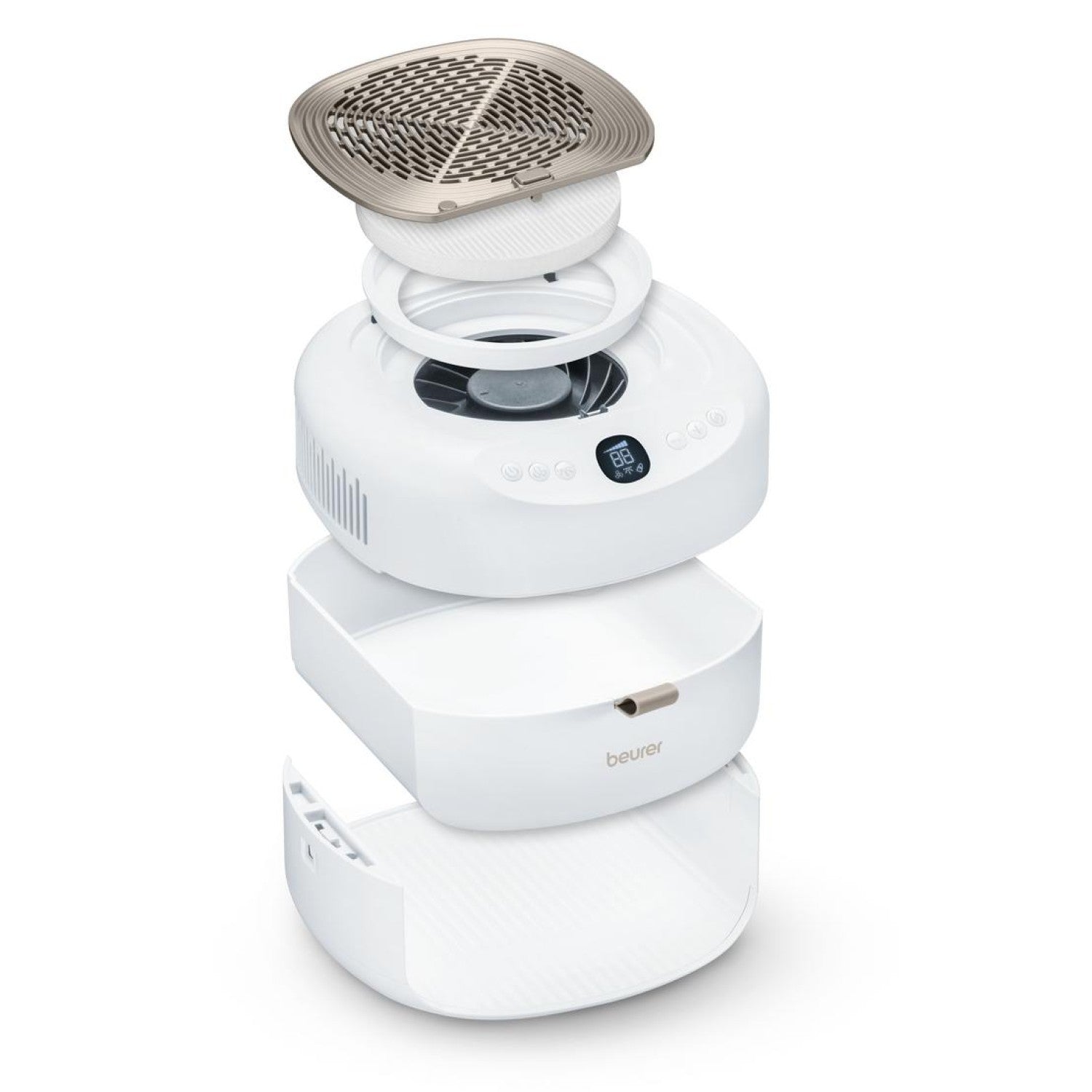 Beurer 3-in-1 Electric Manicure & Pedicure Station MP 200: Nail Tools + UV/LED Dryer + Nail Dust Extractor