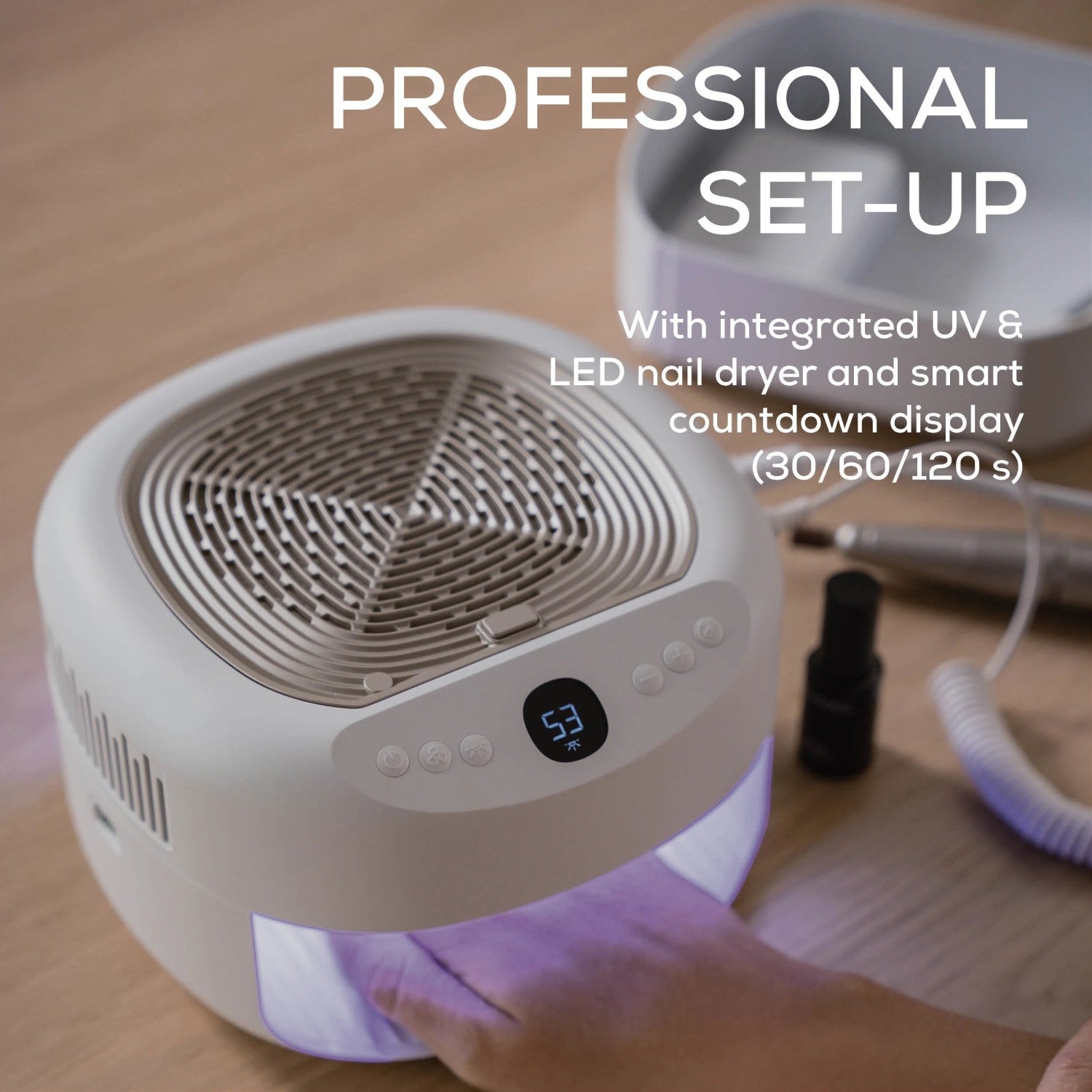 Beurer 3-in-1 Electric Manicure & Pedicure Station MP 200: Nail Tools + UV/LED Dryer + Nail Dust Extractor