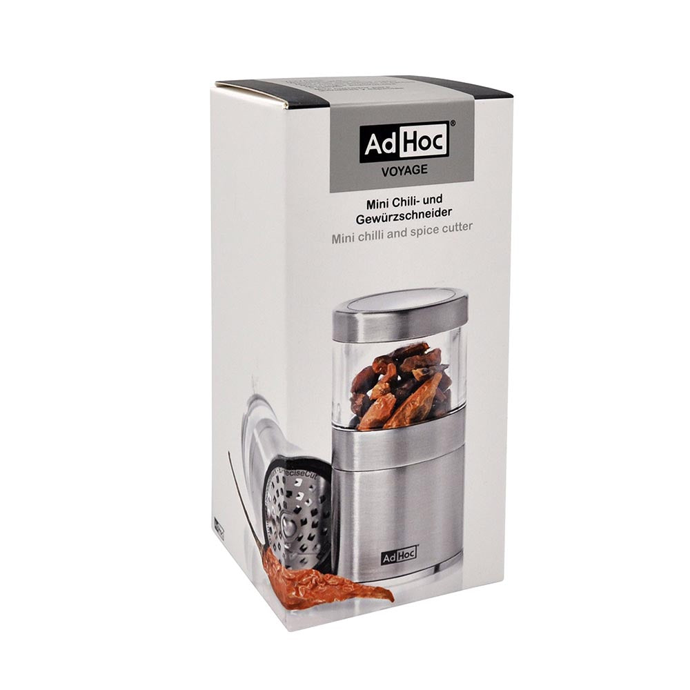 AdHoc Mini Chilli, Herb and Spice Seed Grinder German Brand - VOYAGE