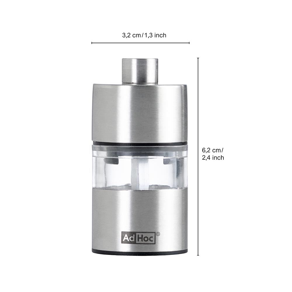 AdHoc Compact Salt or Pepper Grinder German Brand - Minimill