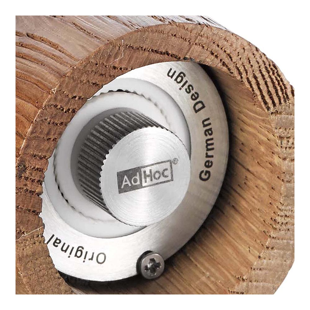 AdHoc Salt & Pepper Grinders in Wood - Textura Grande Small Set of 2