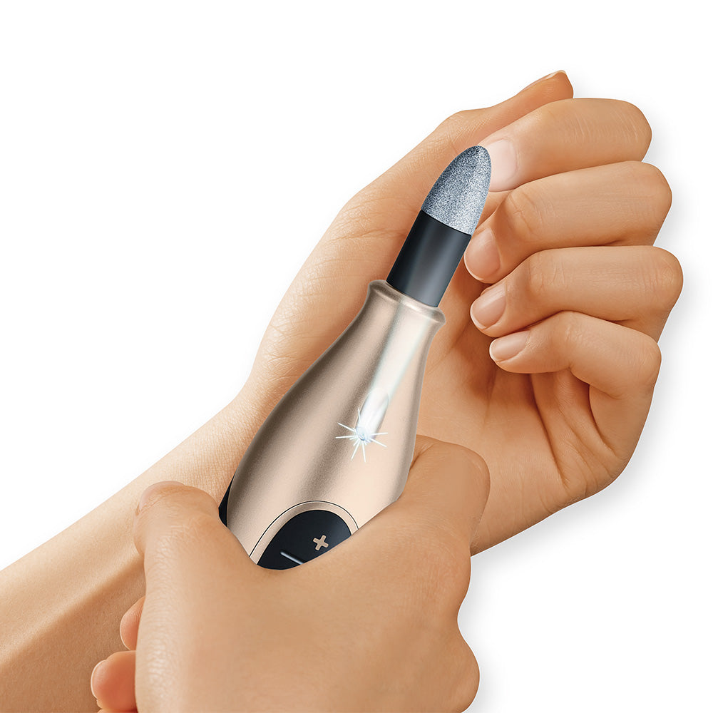 Beurer MP 84 SE Electric, Rechargeable & Cordless Manicure & Pedicure Nail Tool Set in Black & Rose Gold