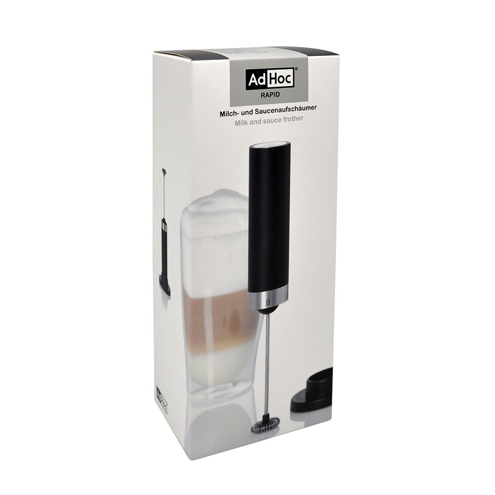 AdHoc Milk & Sauce Frother with Stand - RAPIDO Black