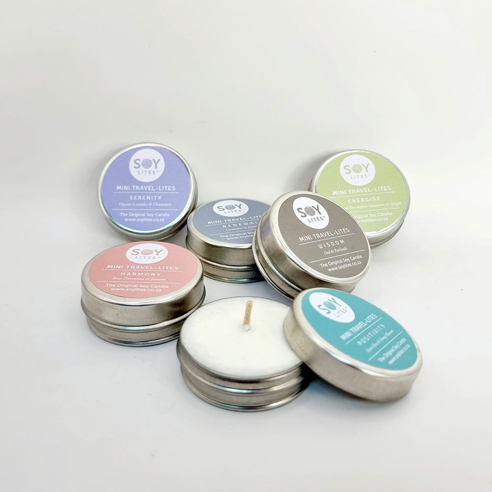 SoyLites Mini Travel Lite Moisturising Candle Gift Pack - 6 Piece (15ml)