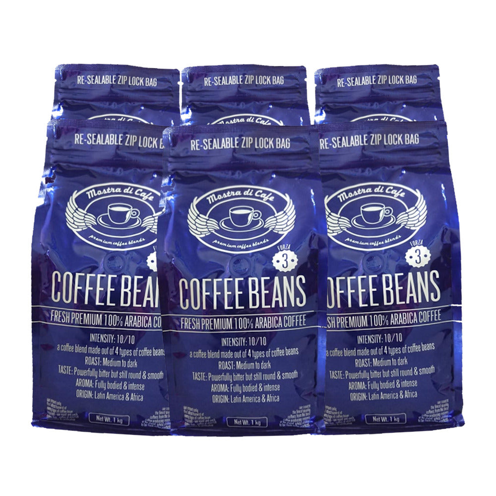 Mostra Di Cafe Forza #3 Coffee Beans 1kg, box of six bags