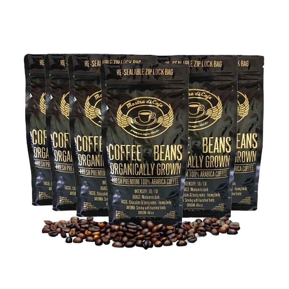 Mostra Di Cafe Organically Grown Coffee Beans 1kg - Box of 6