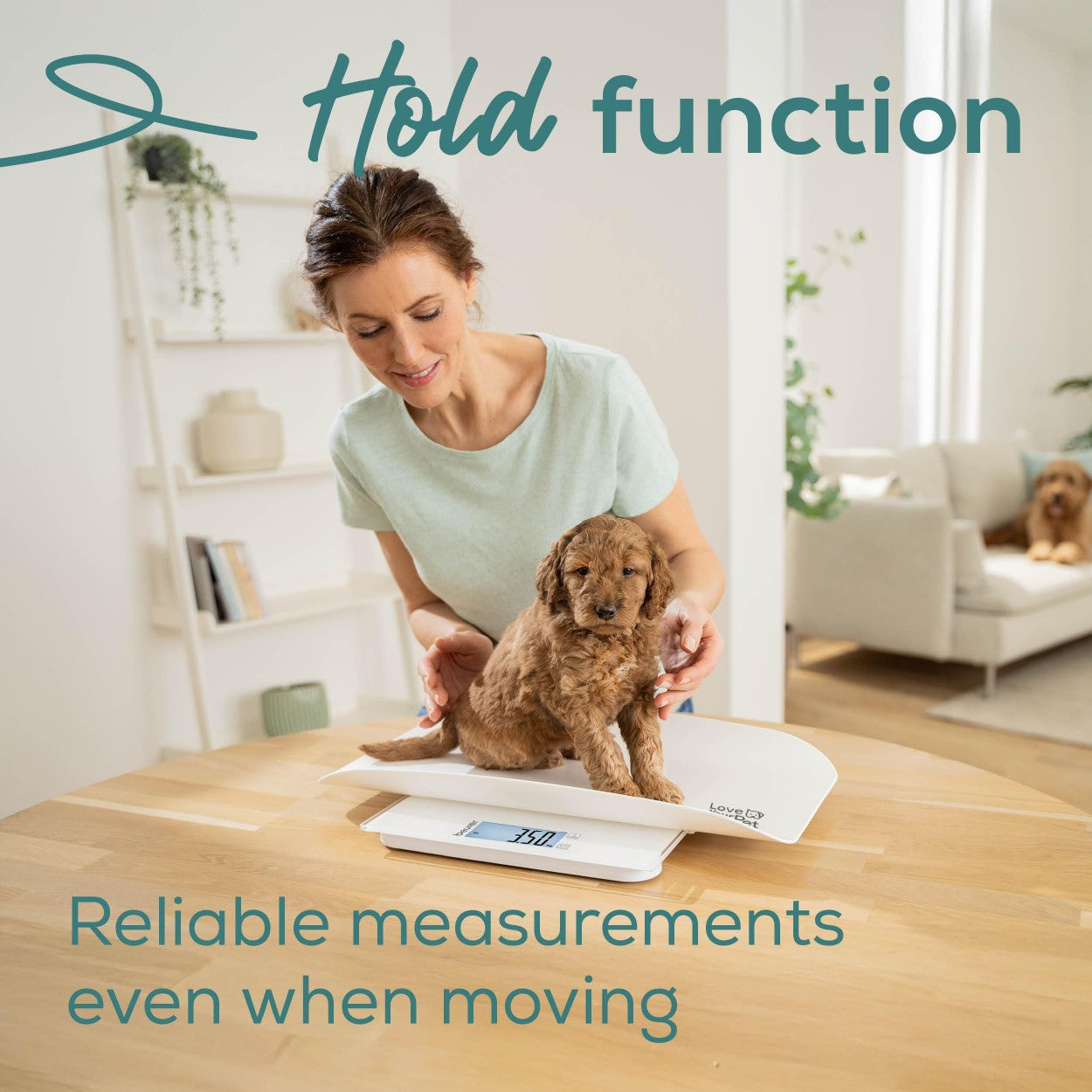 Beurer “Polly” Pet Scale | 3-in-1 Digital Weighing Scale | Pet Scale, Baby Weight Scale & Personal Bathroom Scale