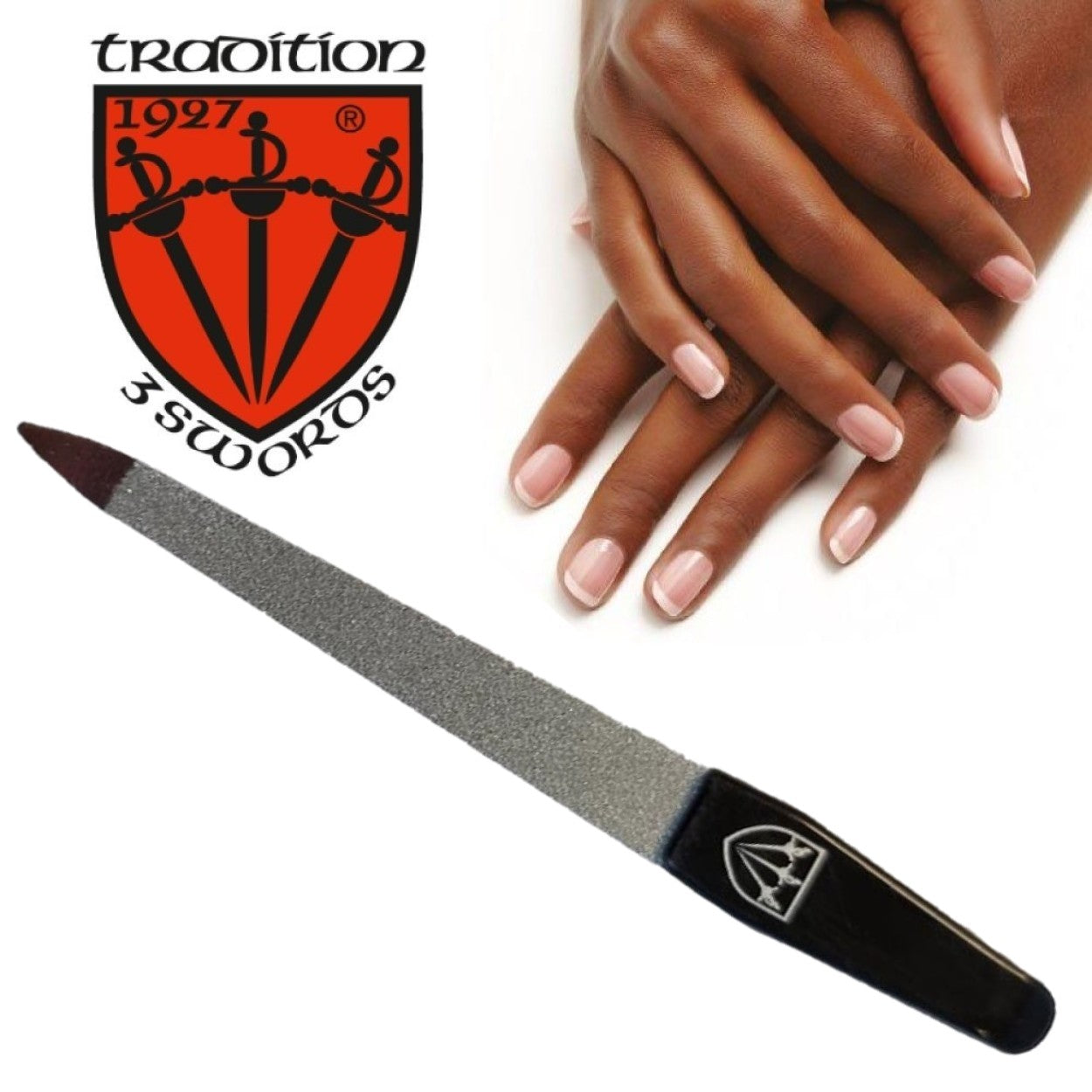 Kellermann 3 Swords Sapphire Nail File | Double-Sided | 13cm | PF 2705